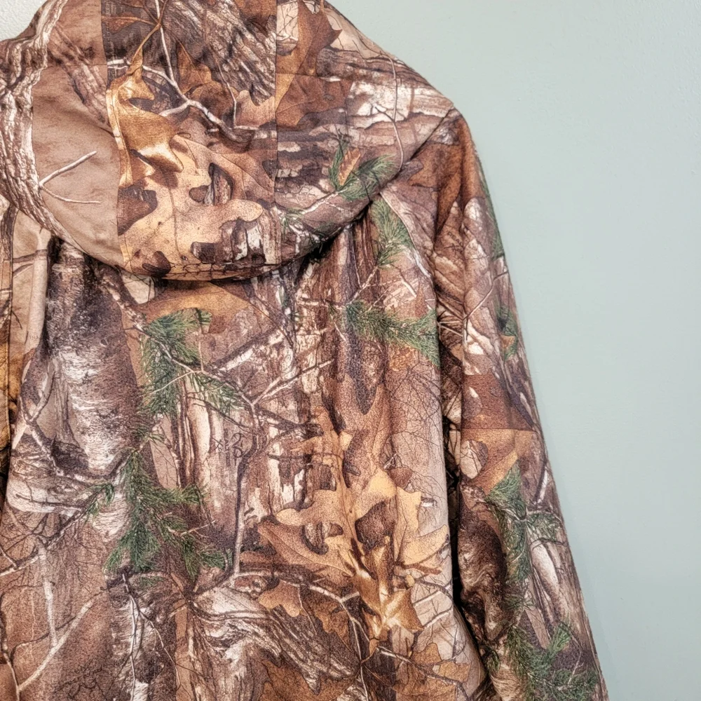 Vintage Herter's Mens‎ Size XL Hunting Realtree Camouflage Hooded Outdoor Jacket